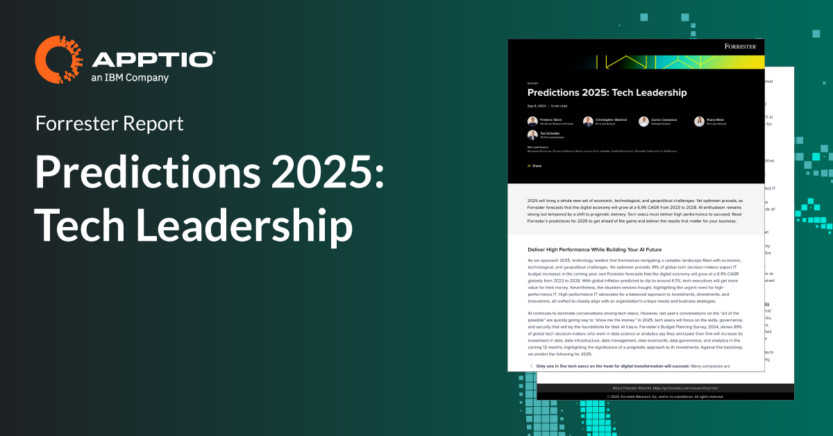 Predictions 2025 Tech Leadership Apptio