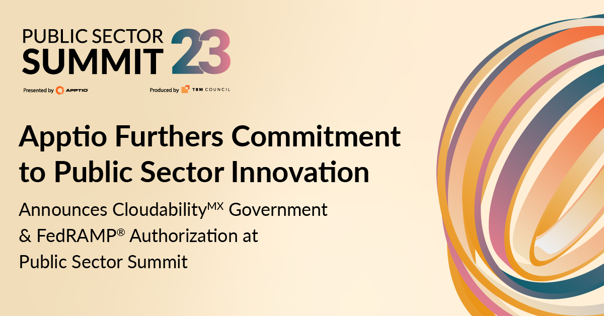 Apptio Furthers Commitment to Public Sector Innovation; Announces